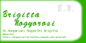 brigitta mogyorosi business card
