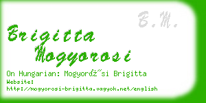 brigitta mogyorosi business card